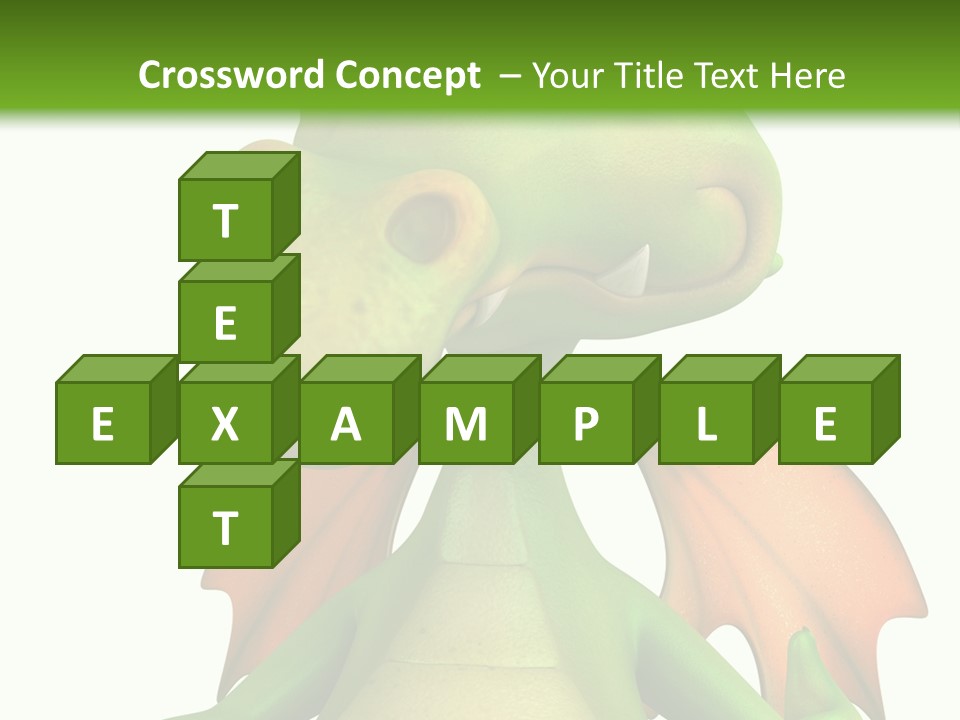 Lizard Wing Cute PowerPoint Template