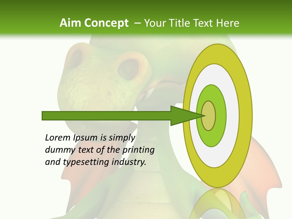 Lizard Wing Cute PowerPoint Template