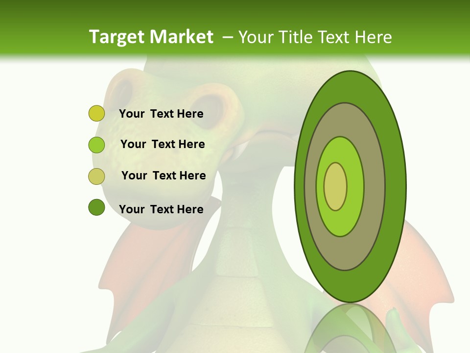 Lizard Wing Cute PowerPoint Template