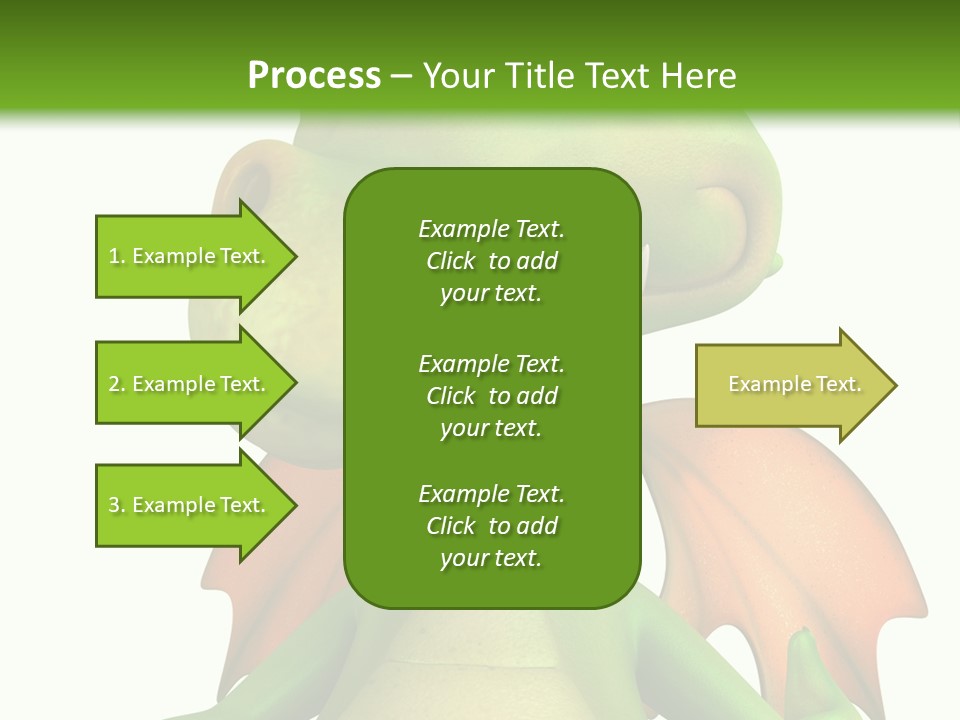 Lizard Wing Cute PowerPoint Template