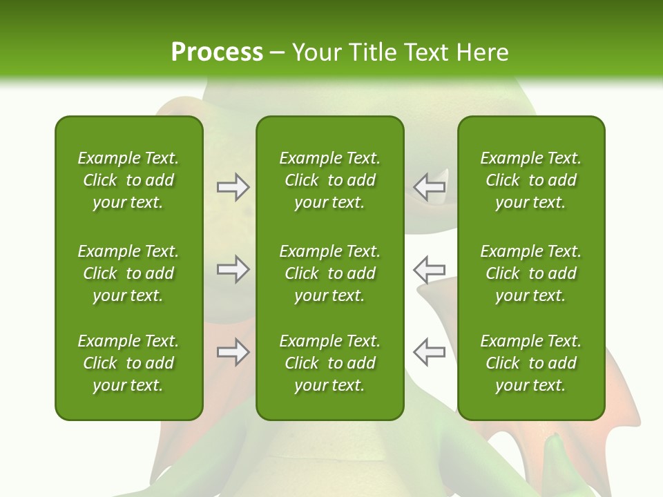 Lizard Wing Cute PowerPoint Template