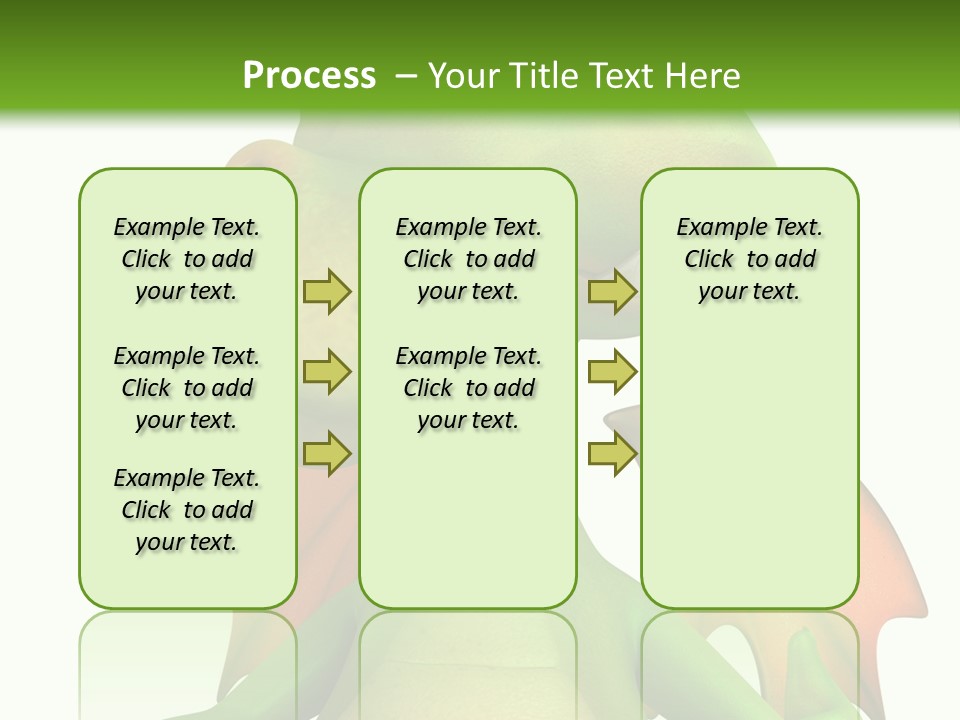 Lizard Wing Cute PowerPoint Template