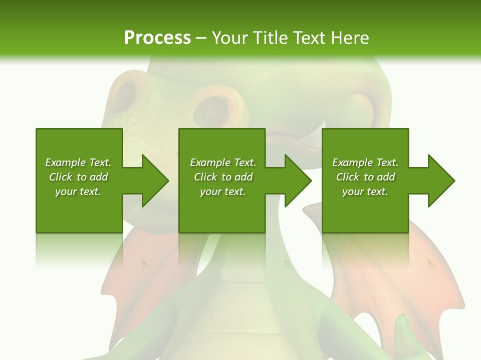 Lizard Wing Cute PowerPoint Template