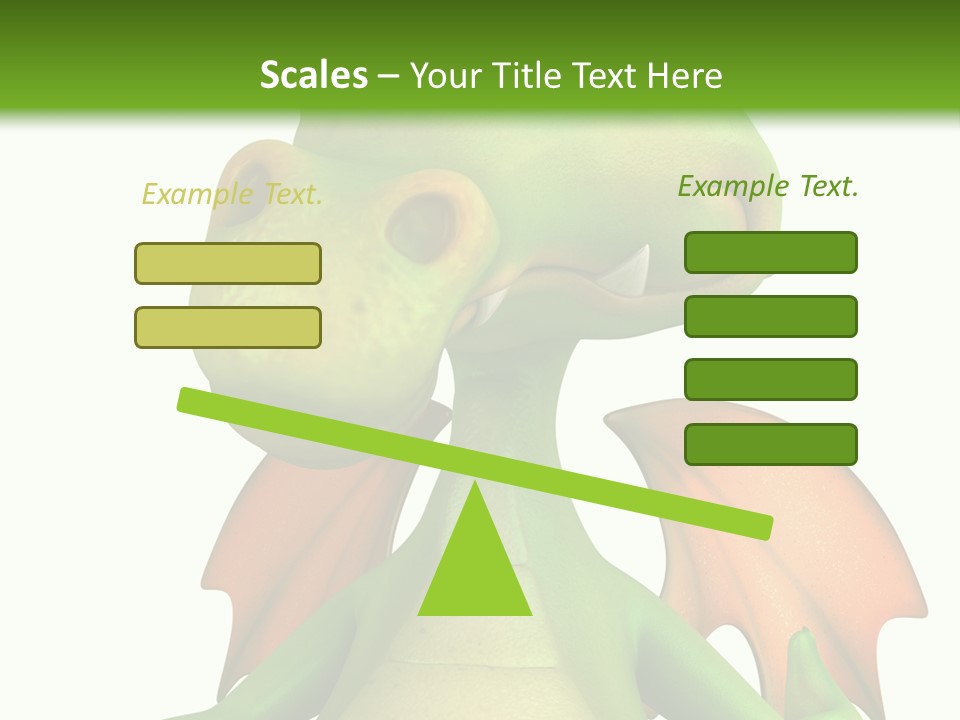 Lizard Wing Cute PowerPoint Template