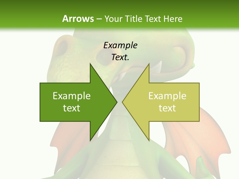 Lizard Wing Cute PowerPoint Template