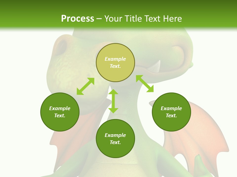 Lizard Wing Cute PowerPoint Template