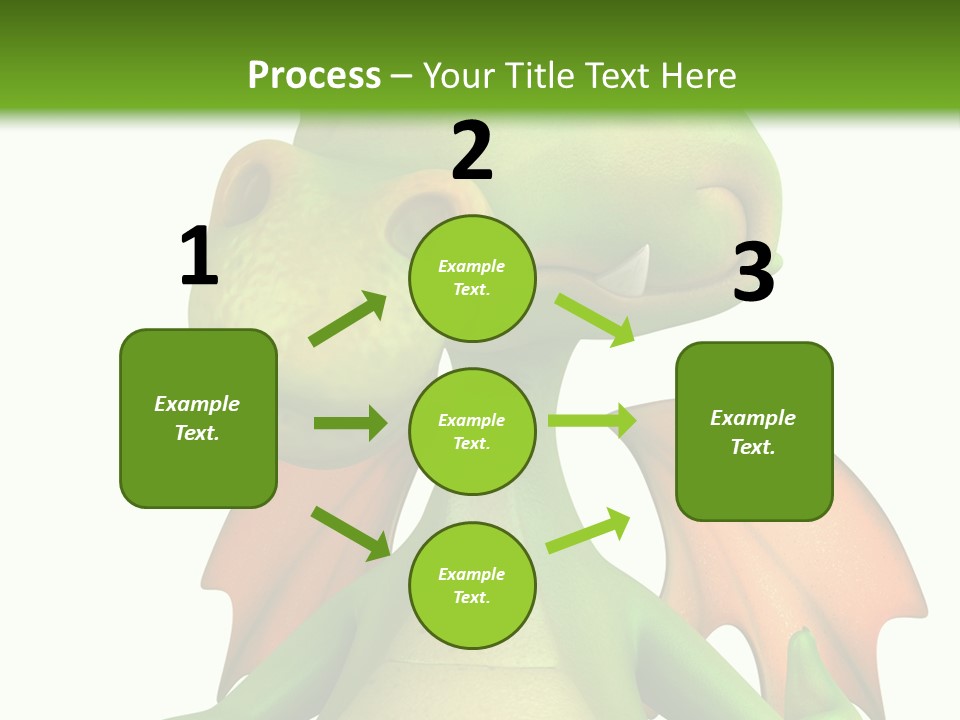 Lizard Wing Cute PowerPoint Template