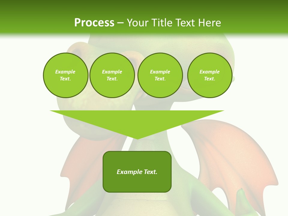 Lizard Wing Cute PowerPoint Template