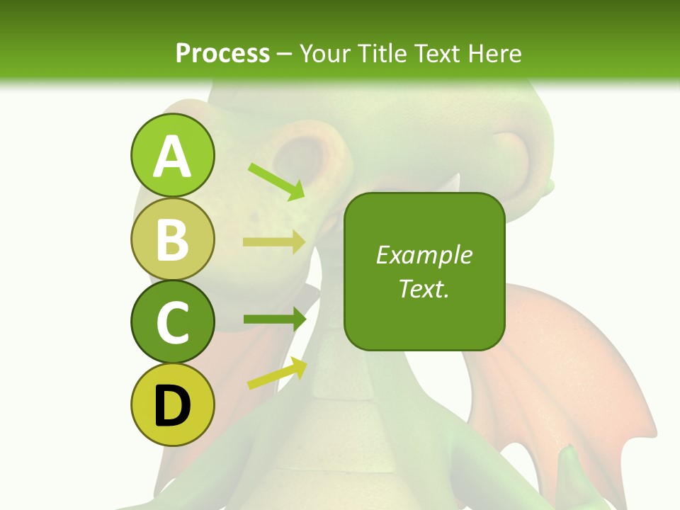 Lizard Wing Cute PowerPoint Template