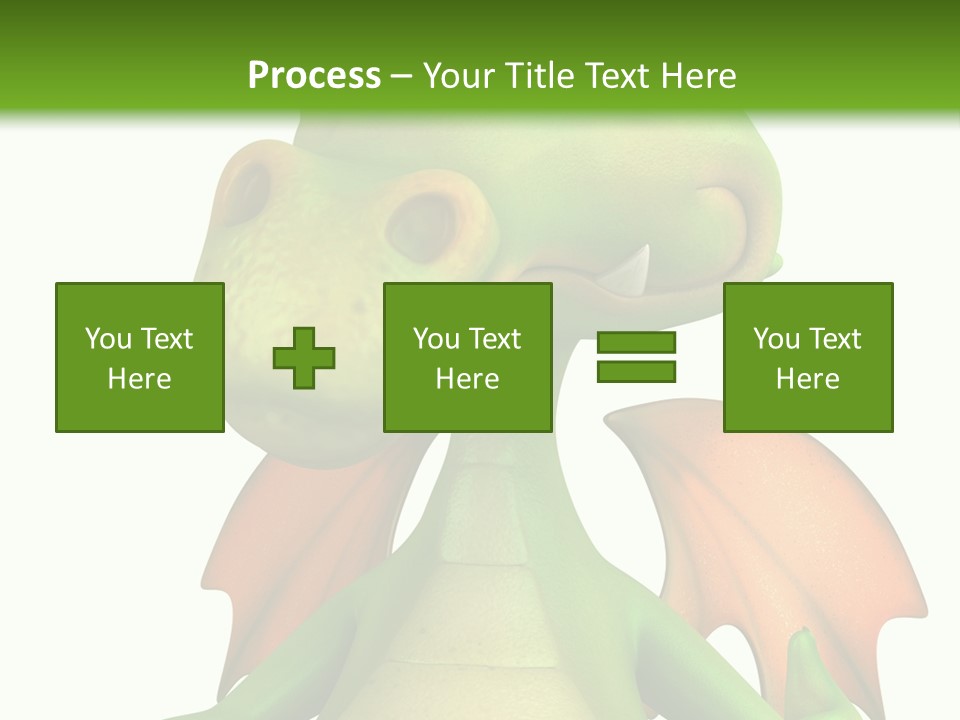 Lizard Wing Cute PowerPoint Template