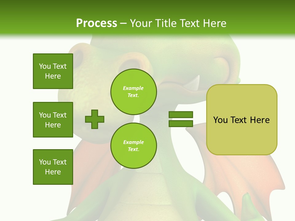 Lizard Wing Cute PowerPoint Template