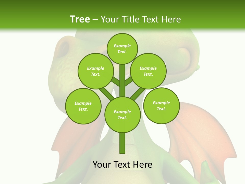 Lizard Wing Cute PowerPoint Template