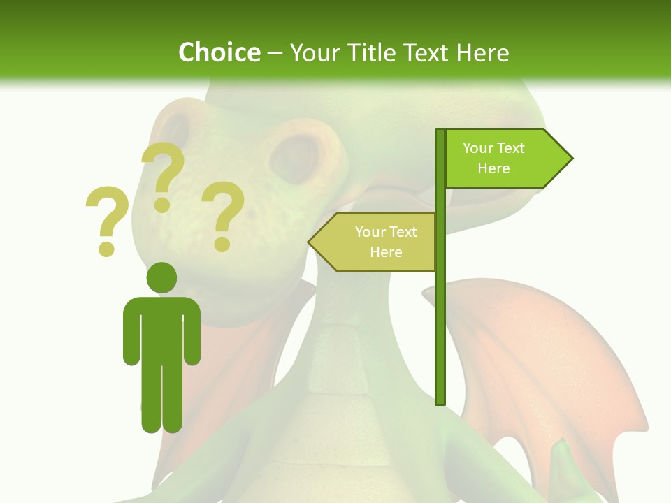 Lizard Wing Cute PowerPoint Template