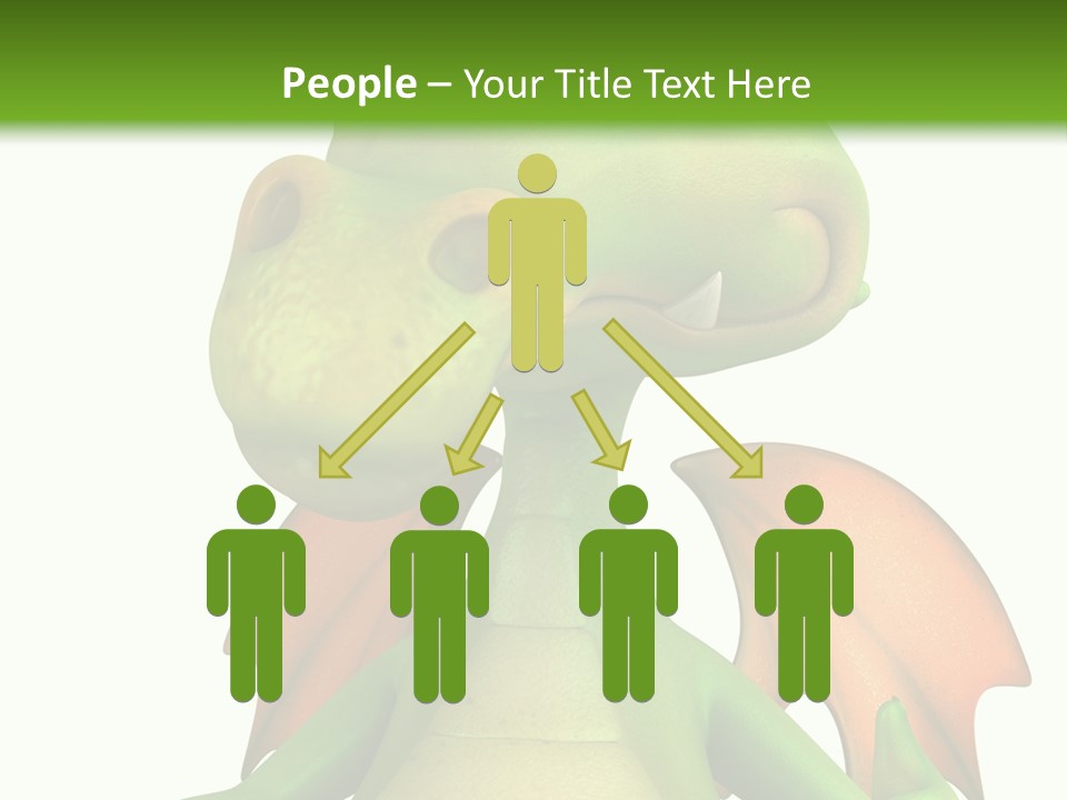 Lizard Wing Cute PowerPoint Template