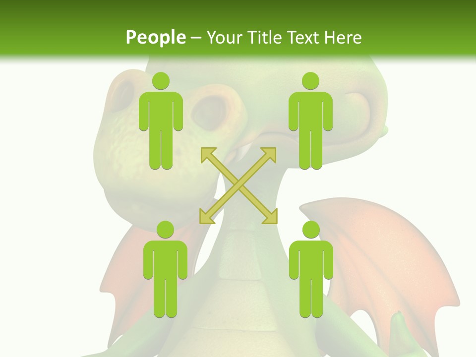 Lizard Wing Cute PowerPoint Template