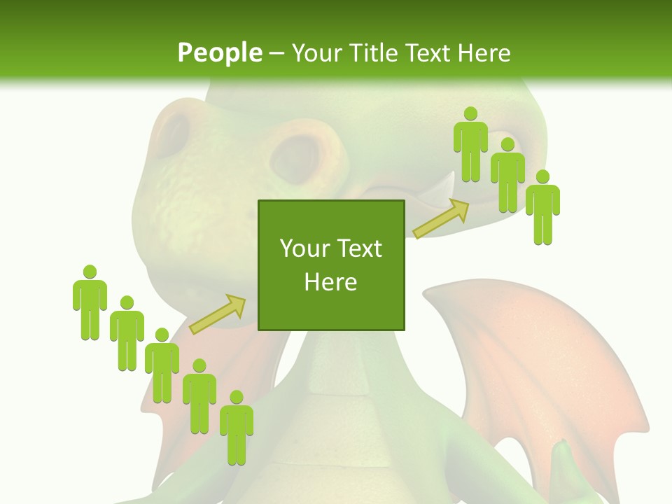 Lizard Wing Cute PowerPoint Template