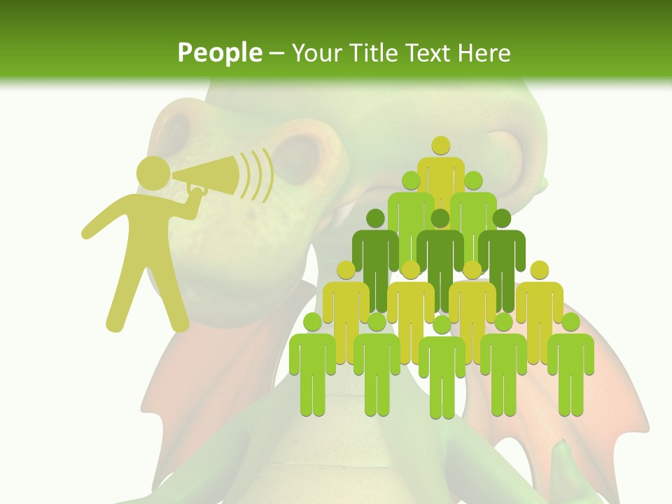 Lizard Wing Cute PowerPoint Template