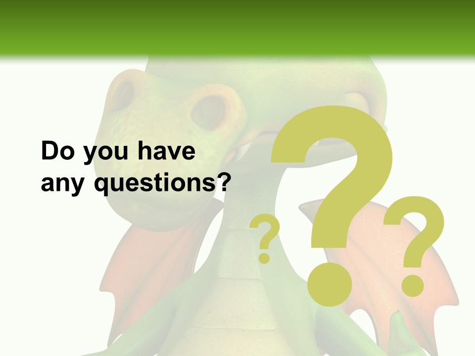 Lizard Wing Cute PowerPoint Template