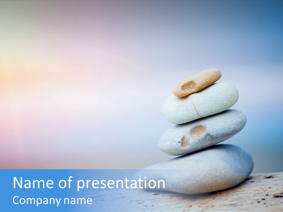 Sun Stack Balance PowerPoint Template