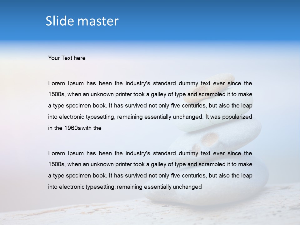 Sun Stack Balance PowerPoint Template