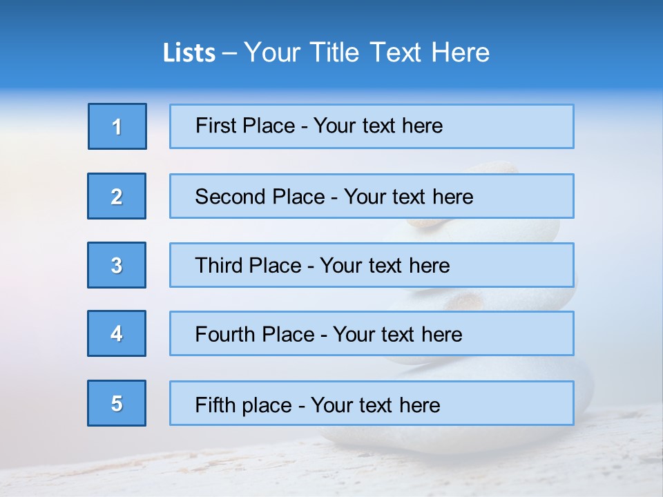 Sun Stack Balance PowerPoint Template
