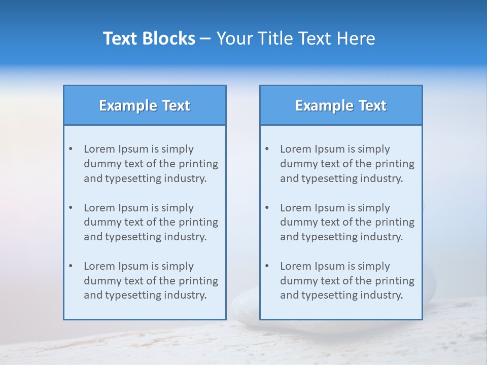 Sun Stack Balance PowerPoint Template