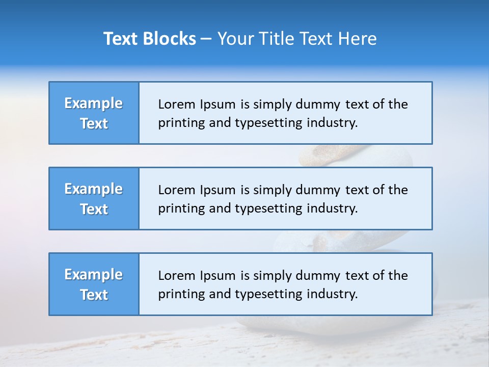 Sun Stack Balance PowerPoint Template