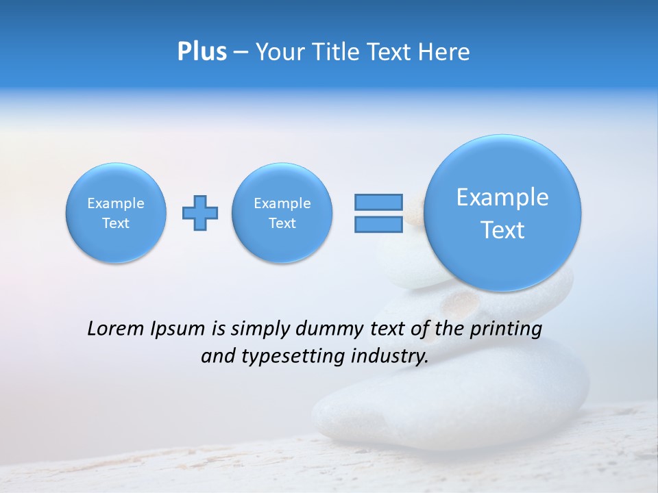 Sun Stack Balance PowerPoint Template