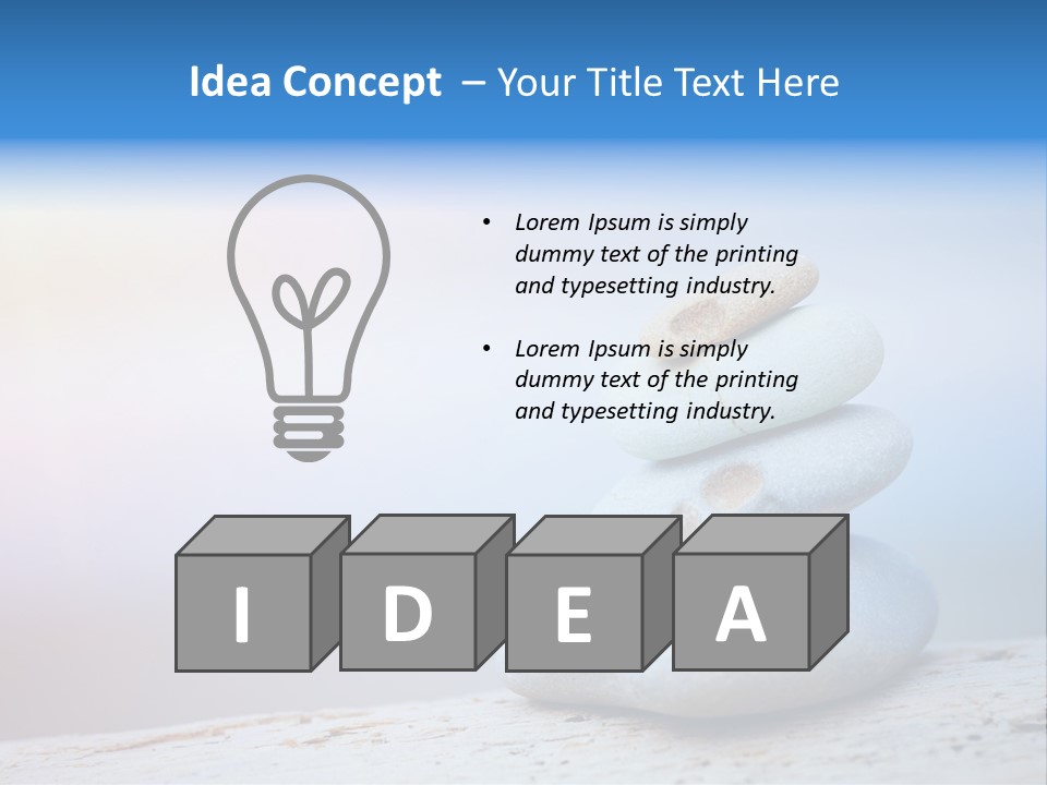 Sun Stack Balance PowerPoint Template