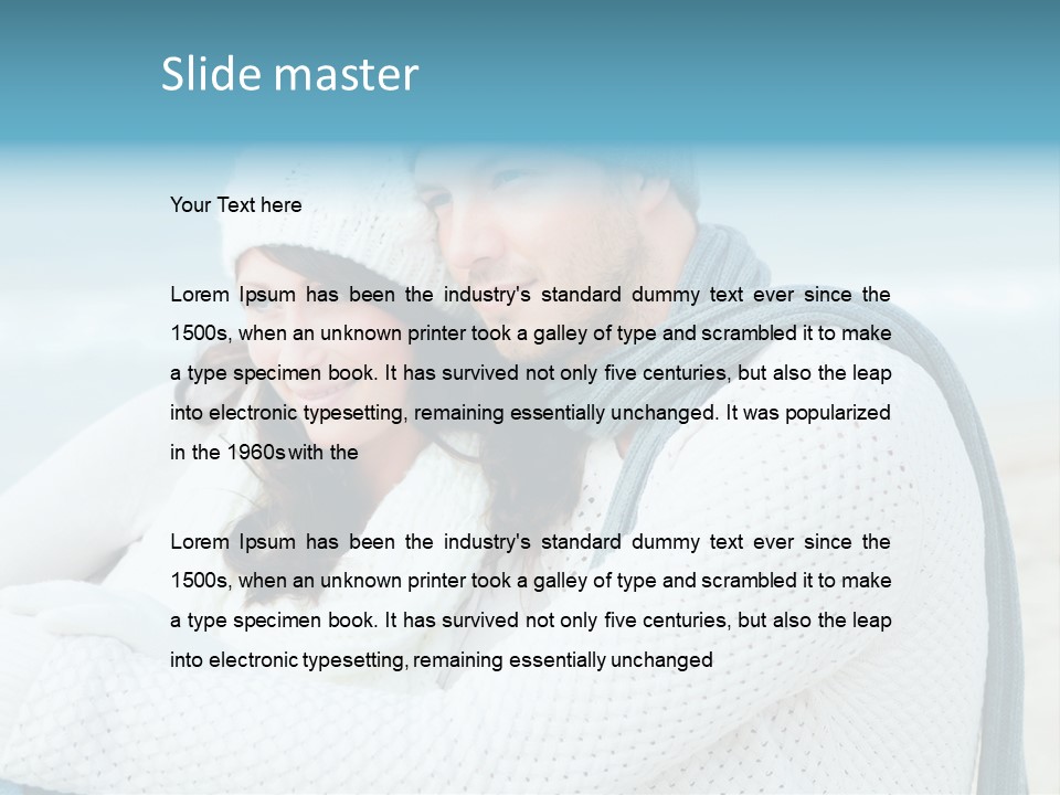 Seaside Happiness Travel PowerPoint Template