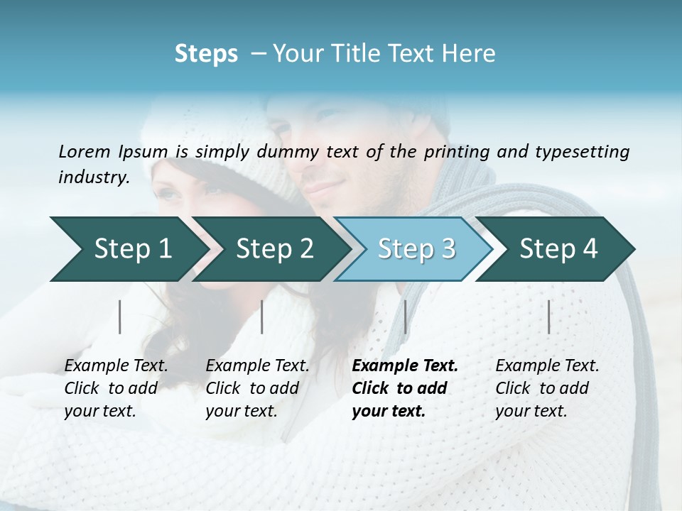 Seaside Happiness Travel PowerPoint Template