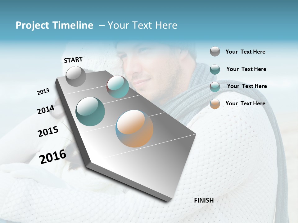 Seaside Happiness Travel PowerPoint Template
