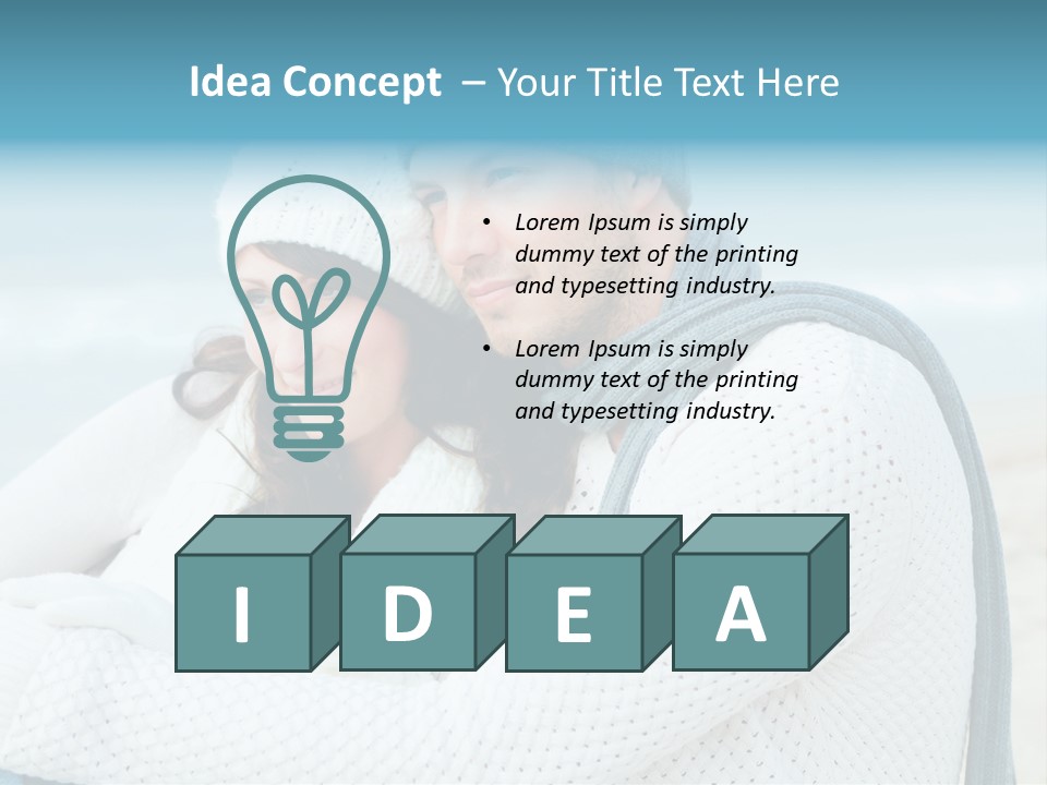 Seaside Happiness Travel PowerPoint Template