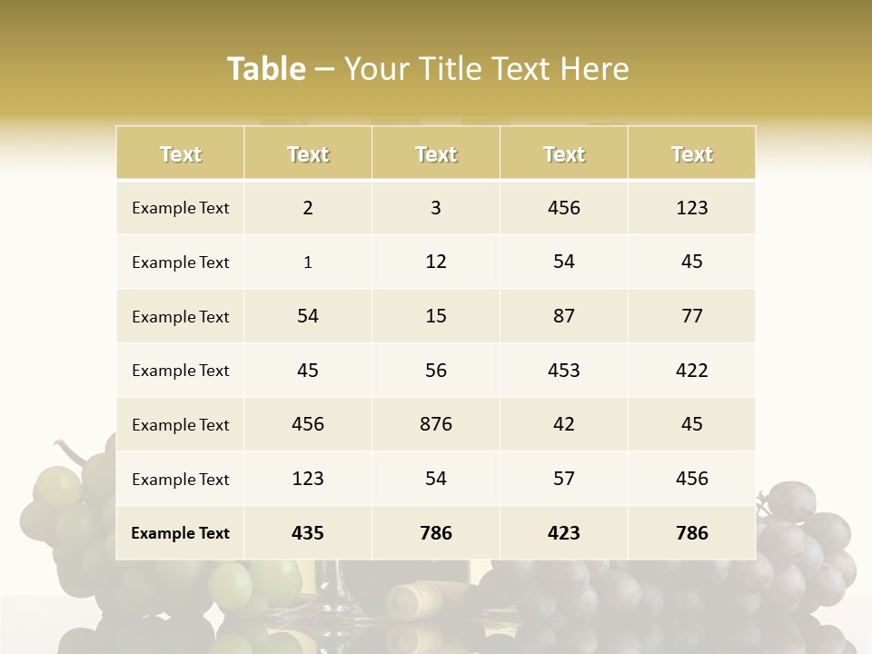 Alcohol Origin Bunch PowerPoint Template