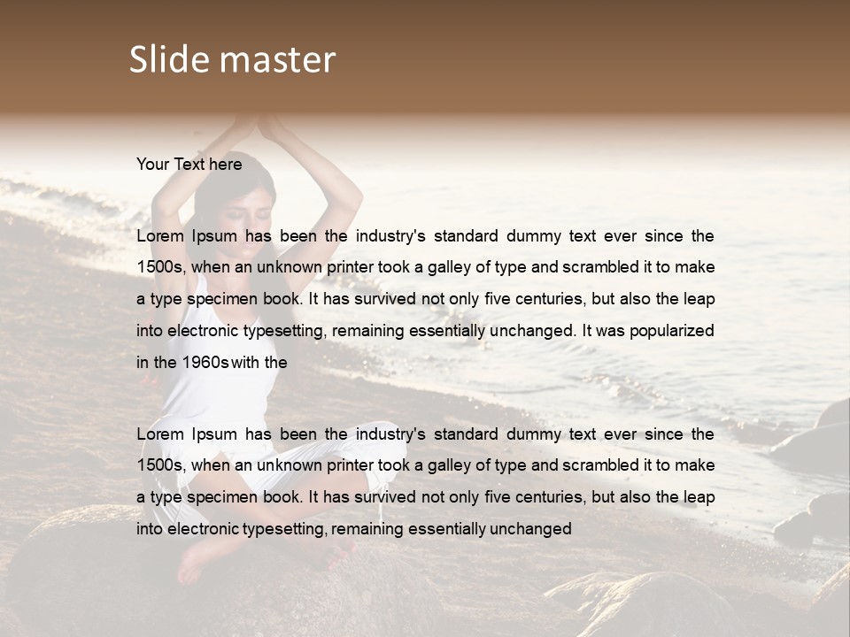 Outdoors Lifestyle Blue PowerPoint Template