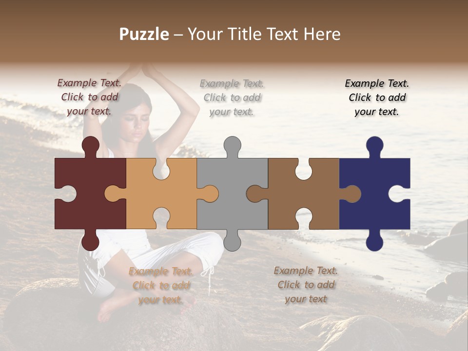 Outdoors Lifestyle Blue PowerPoint Template