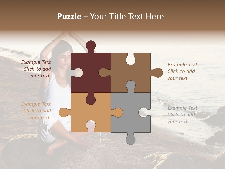 Outdoors Lifestyle Blue PowerPoint Template