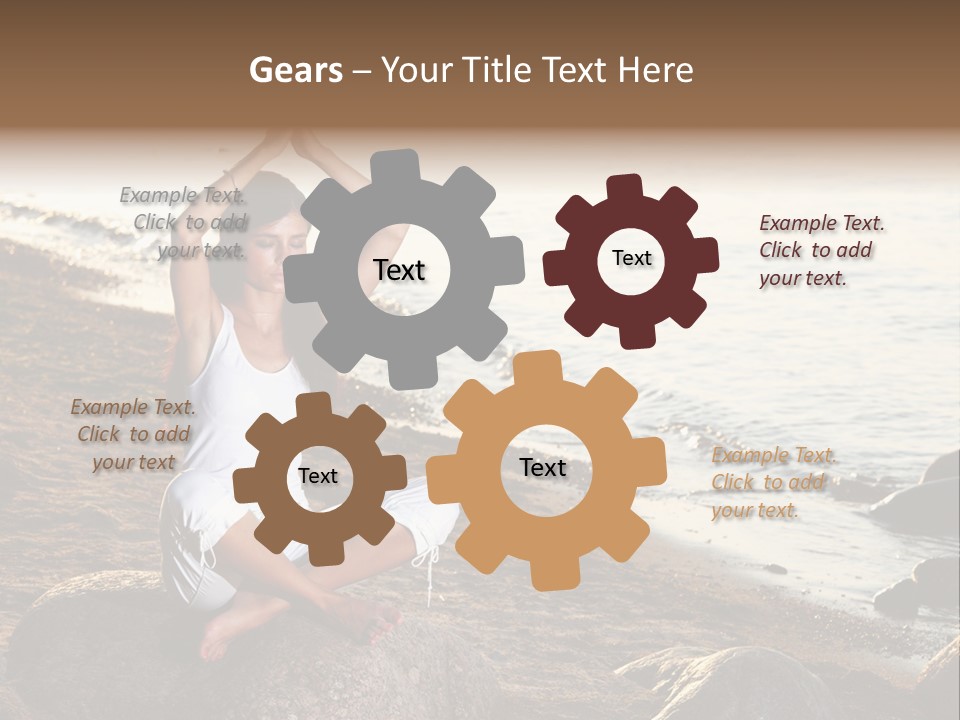 Outdoors Lifestyle Blue PowerPoint Template