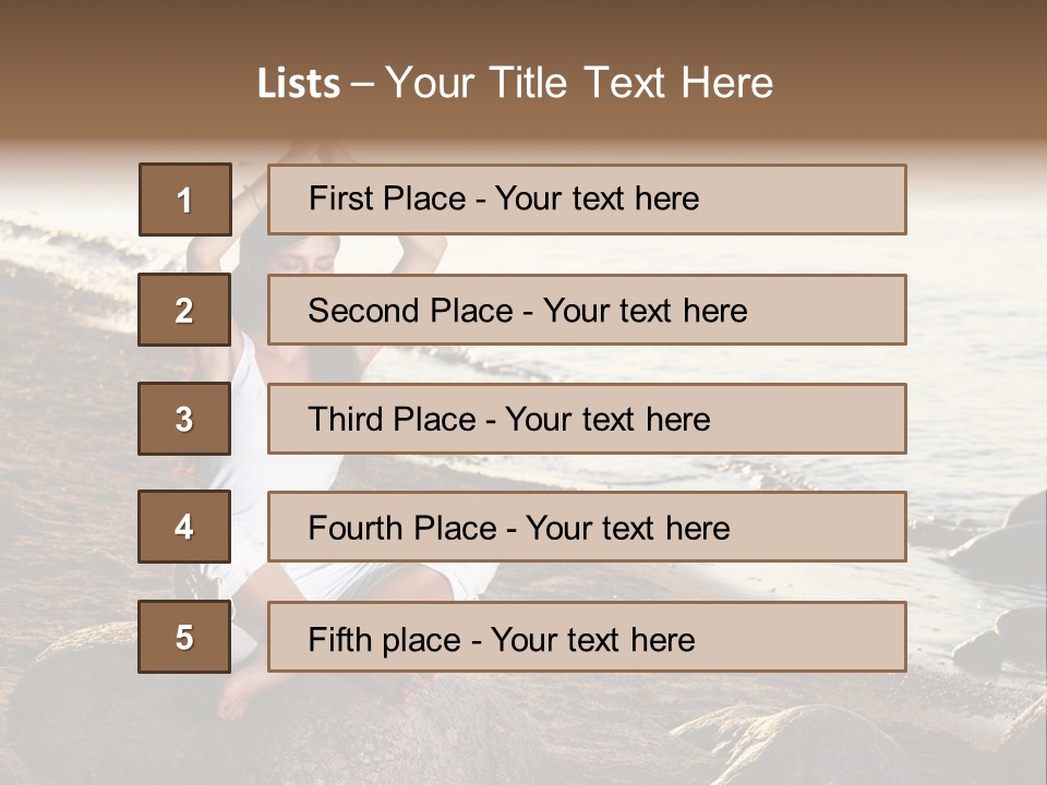 Outdoors Lifestyle Blue PowerPoint Template
