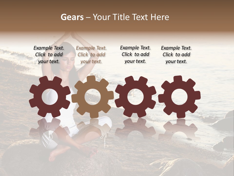 Outdoors Lifestyle Blue PowerPoint Template