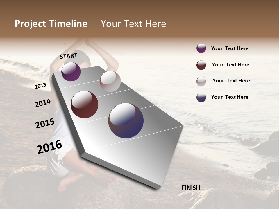 Outdoors Lifestyle Blue PowerPoint Template