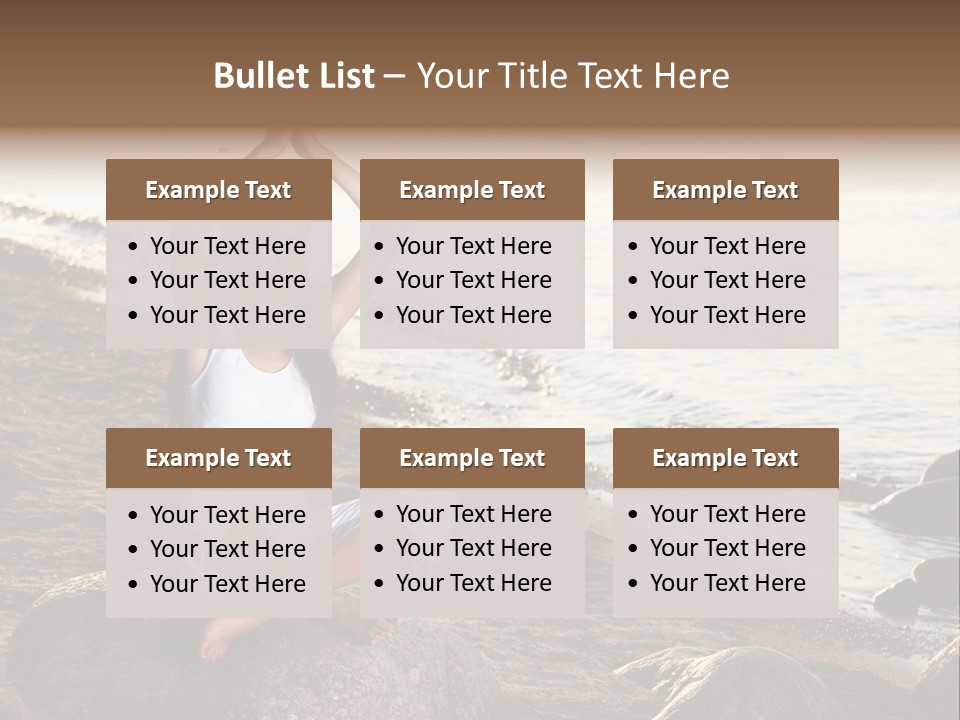 Outdoors Lifestyle Blue PowerPoint Template