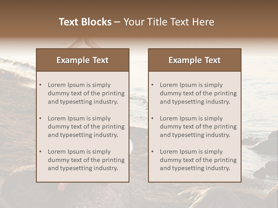 Outdoors Lifestyle Blue PowerPoint Template