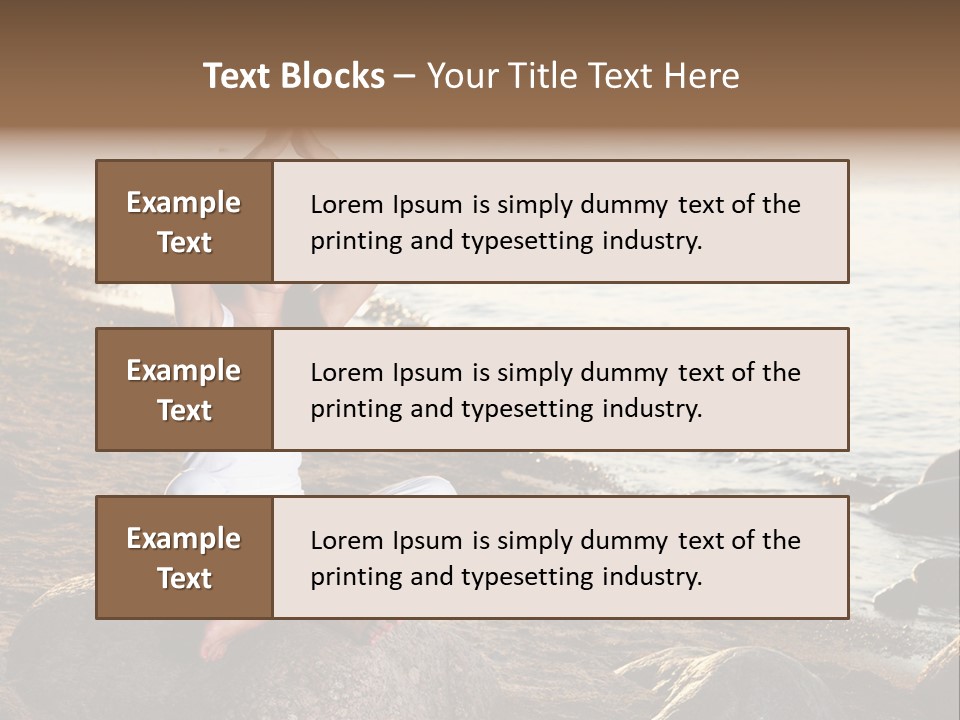 Outdoors Lifestyle Blue PowerPoint Template