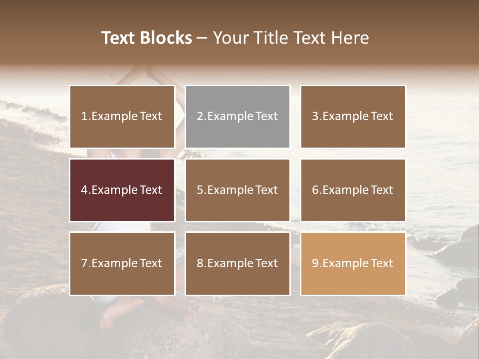 Outdoors Lifestyle Blue PowerPoint Template