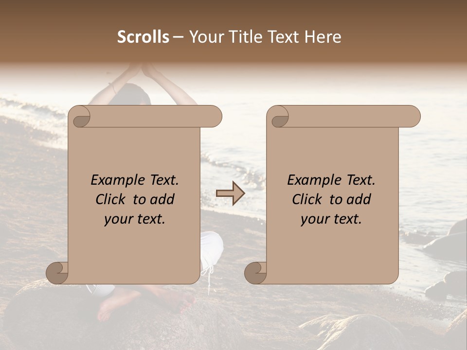 Outdoors Lifestyle Blue PowerPoint Template