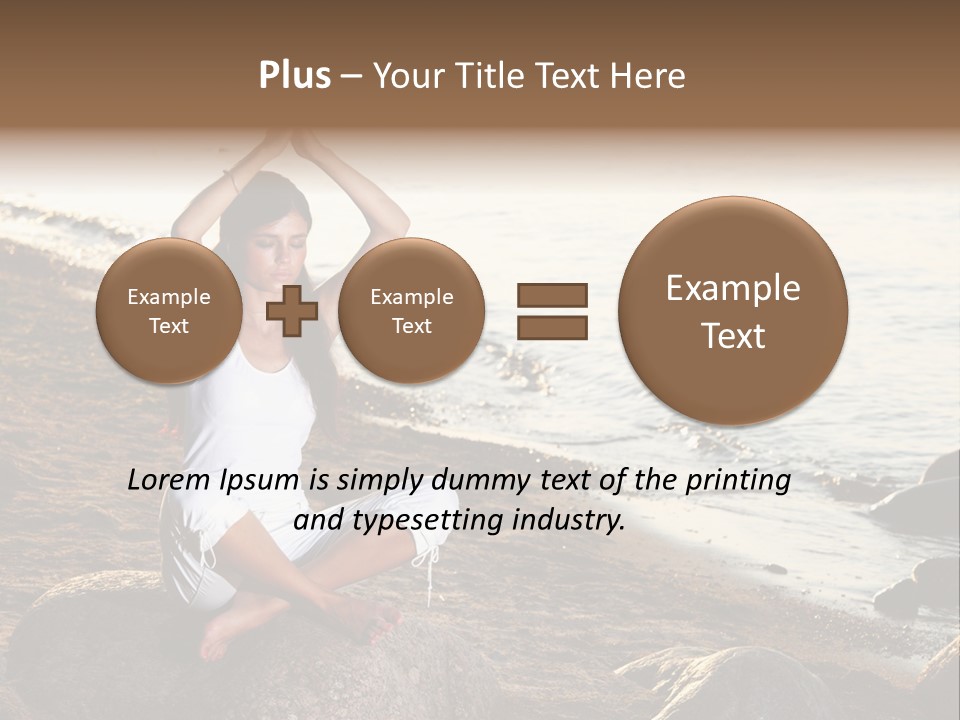 Outdoors Lifestyle Blue PowerPoint Template