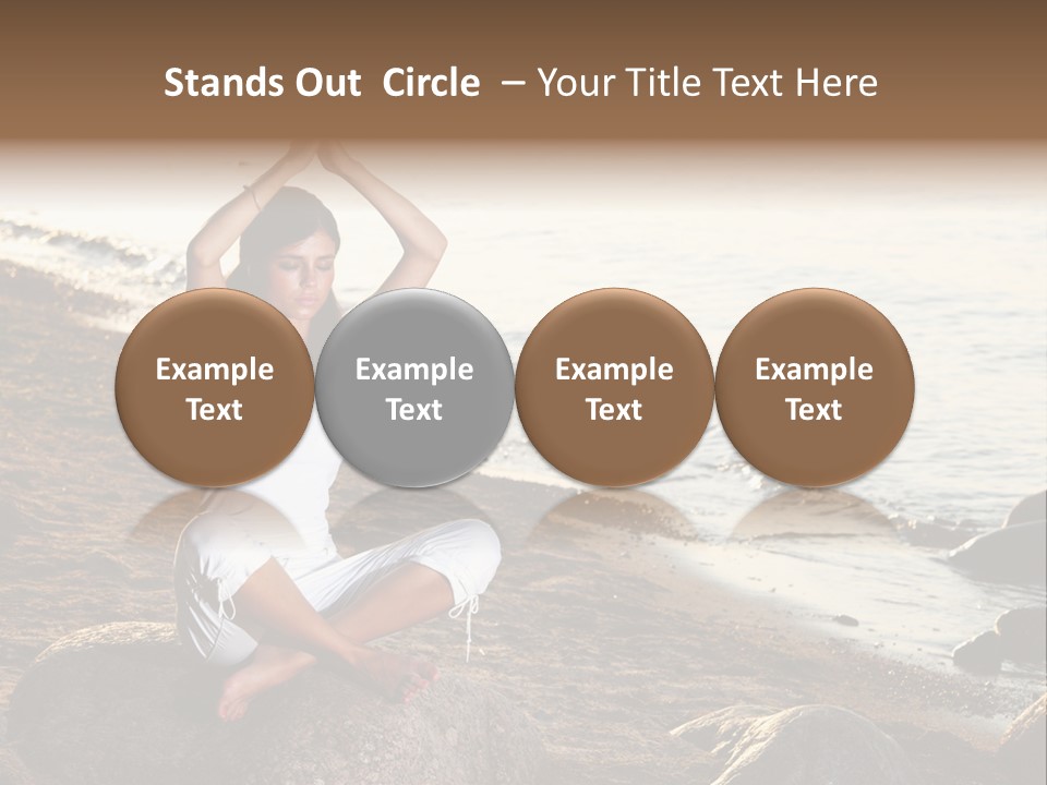 Outdoors Lifestyle Blue PowerPoint Template