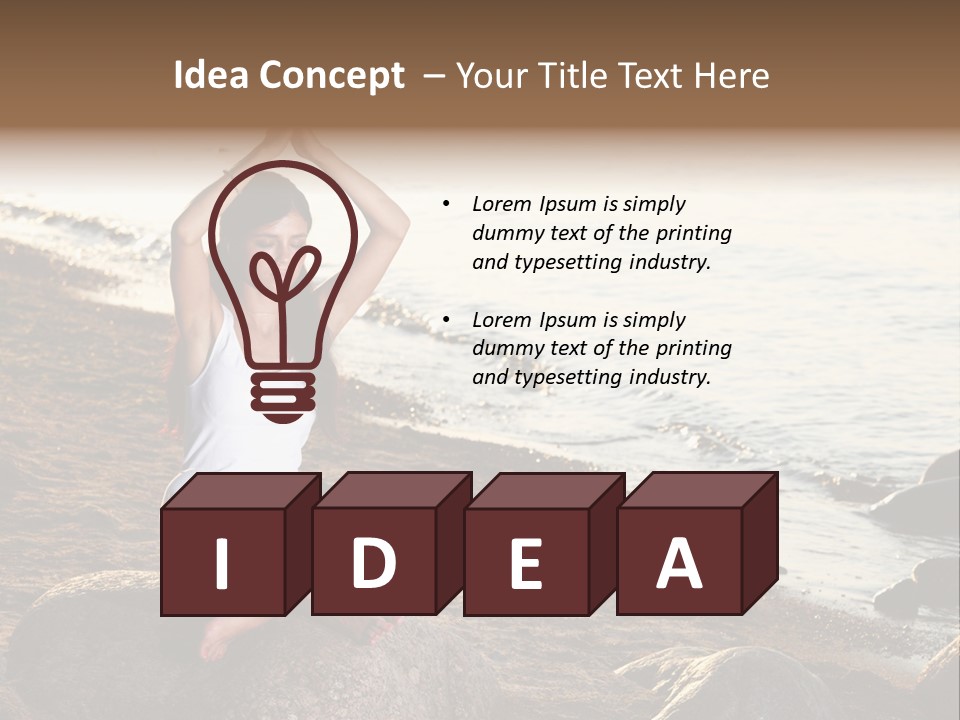 Outdoors Lifestyle Blue PowerPoint Template