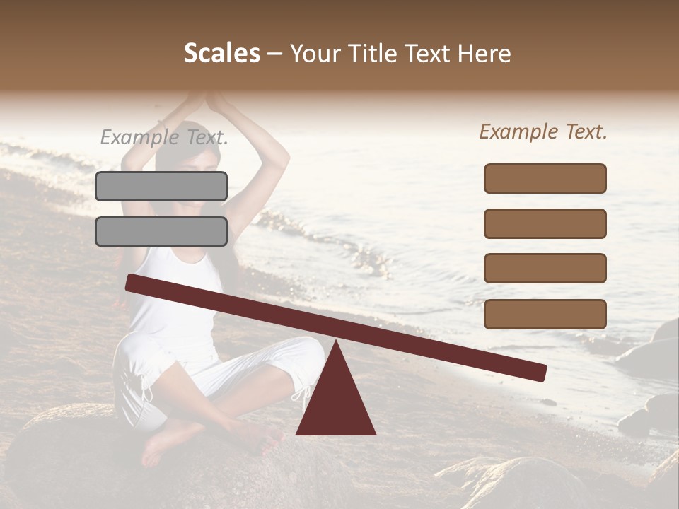 Outdoors Lifestyle Blue PowerPoint Template